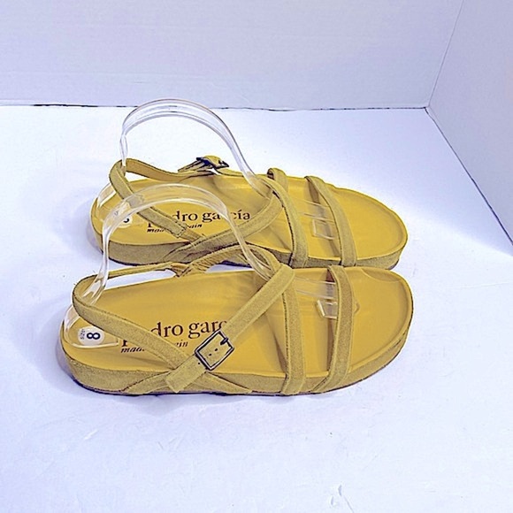 PEDRO GARCIA Adal Strappy Sandal In Castoro Maize Size 8 - Picture 4 of 5